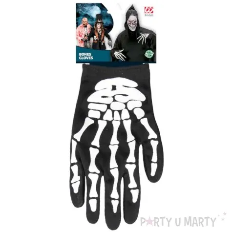 rekawiczki kosciotrup uniwersalne czarne widmann