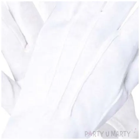 rekawiczki mikolaja z guziczkiem biale boland