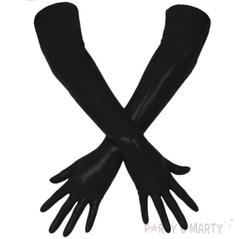 rekawiczki vinyl long czarne widmann 56 cm