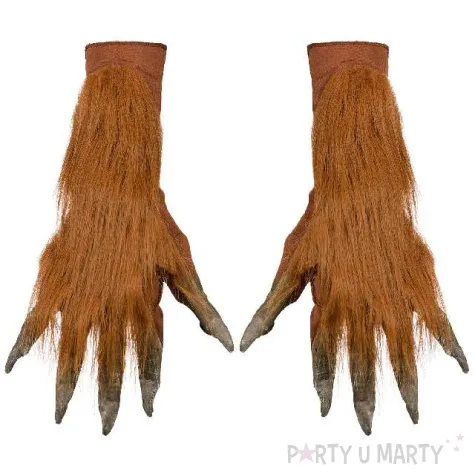 rekawiczki wilkolak z futrem brazowe widmann