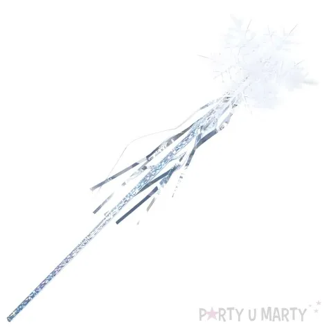 rozdzka party krolowa sniegu biala partytino 42 cm