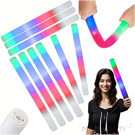 rozdzka swiecaca palka na koncert piankowa led imprezowa lampka na wesele sylwestra 48 cm x9