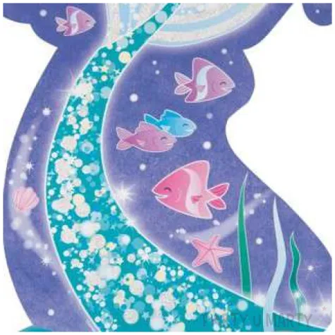 rozeta stojaca syreni ogon niebieski unique 35 5 cm