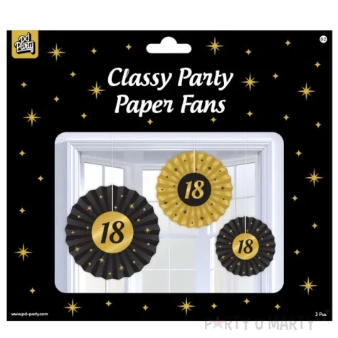 rozeta wiszaca 18 urodziny classy party 3 szt pd party