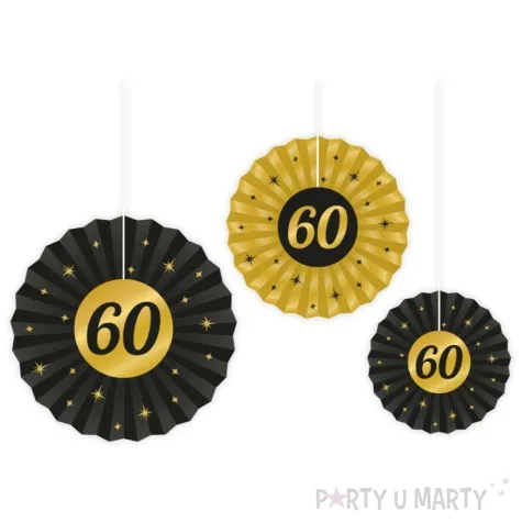 rozeta wiszaca 60 urodziny classy party 3 szt pd party