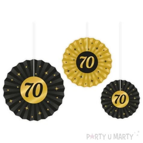 rozeta wiszaca 70 urodziny classy party 3 szt pd party