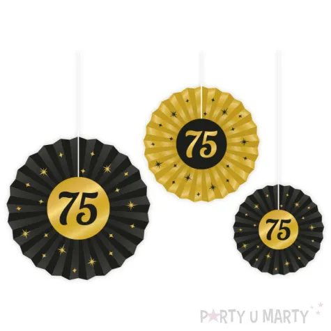 rozeta wiszaca 75 urodziny classy party 3 szt pd party