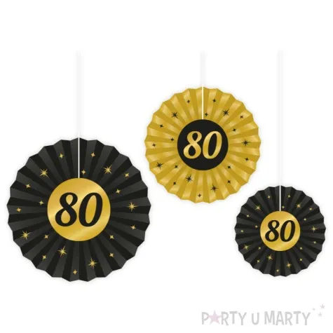 rozeta wiszaca 80 urodziny classy party 3 szt pd party