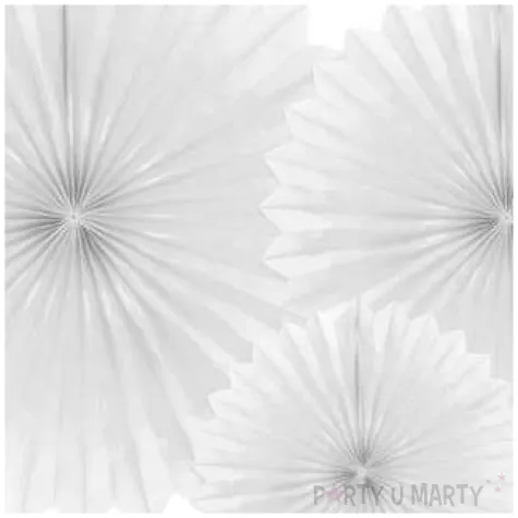 rozeta wiszaca classic biala partydeco 3 szt