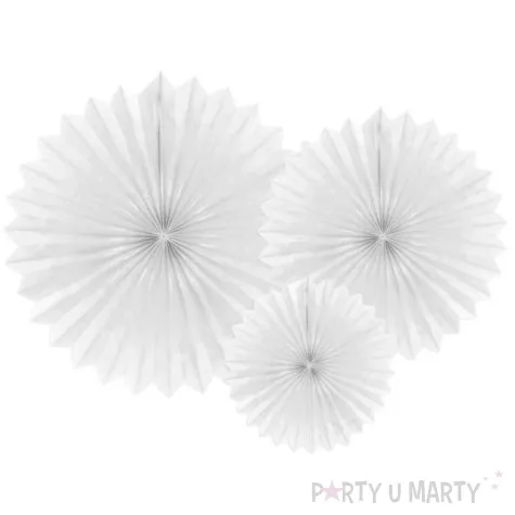 rozeta wiszaca classic biala partydeco 3 szt