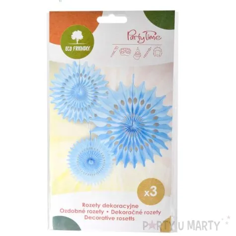 rozeta wiszaca classic blekitna arpex 30 cm 3 szt