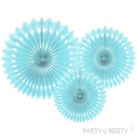 rozeta wiszaca classic blekitny jasny 20 30 cm 3 szt