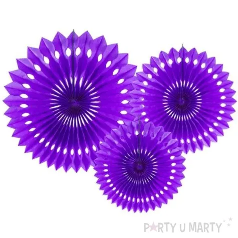 rozeta wiszaca classic fioletowy 20 30 cm 3 szt