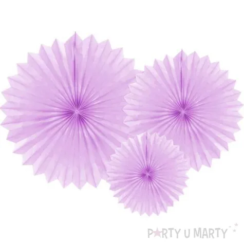 rozeta wiszaca classic lawendowa partydeco 3 szt