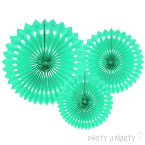 rozeta wiszaca classic mietowa jasna 20 30 cm 3 szt