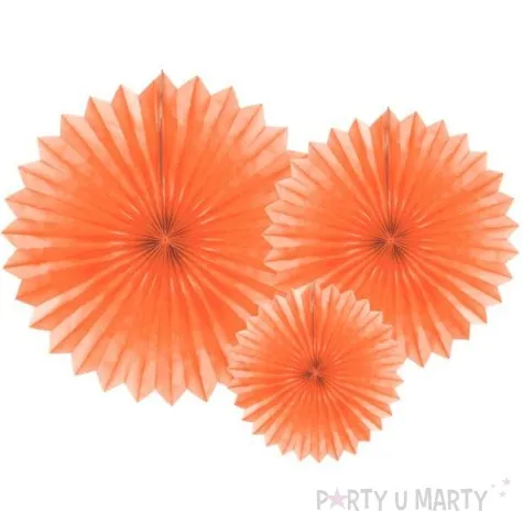 rozeta wiszaca classic pomaranczowa partydeco 3 szt