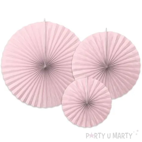 rozeta wiszaca classic rozowy partydeco 3 szt