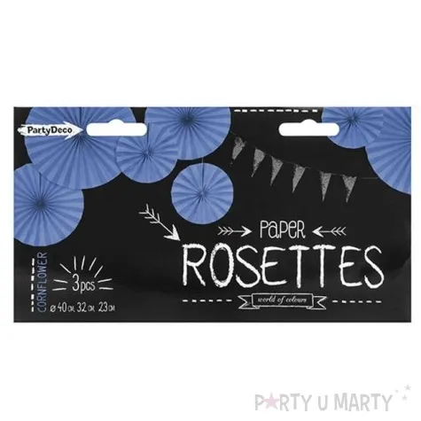 rozeta wiszaca classic rozowy partydeco 3 szt