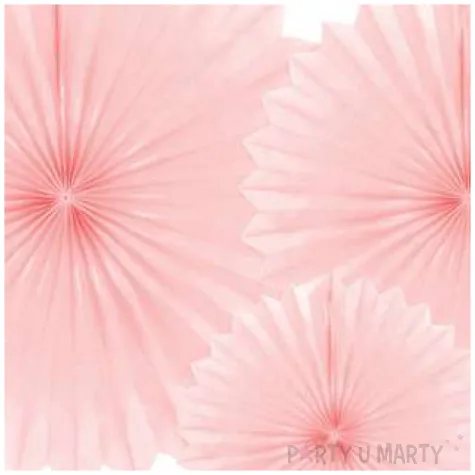 rozeta wiszaca classic rozowy pudrowy partydeco 3 szt