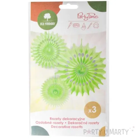 rozeta wiszaca classic zielona jasna arpex 30 cm 3 szt