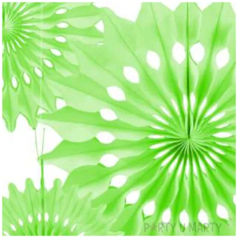 rozeta wiszaca classic zielona jasna arpex 30 cm 3 szt