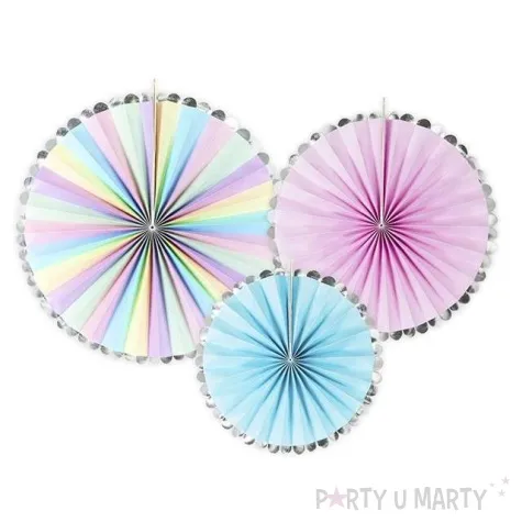 rozeta wiszaca jednorozec mix partydeco 3 szt