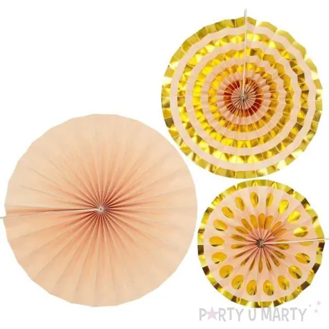 rozeta wiszaca paski brzoskwiniowa godan 3 szt