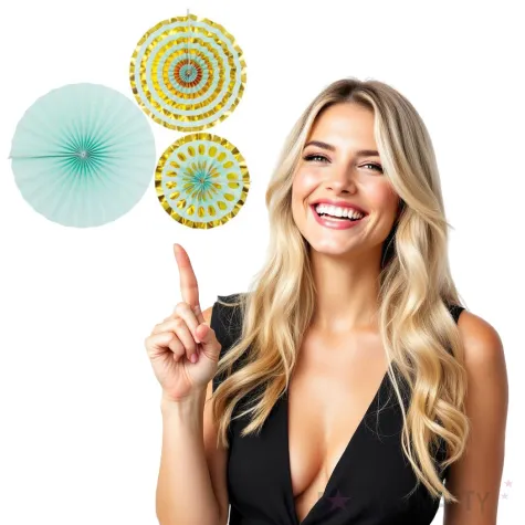 rozeta wiszaca paski mietowa godan 3 szt