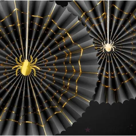 rozeta wiszaca trick or treat czarny partydeco 2 szt