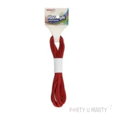 rzemyk skorzany czerwony brewis 5m