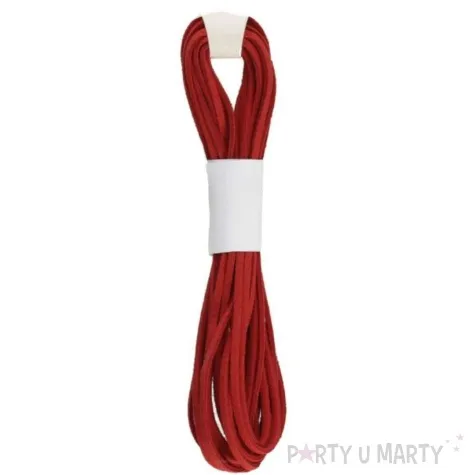 rzemyk skorzany czerwony brewis 5m