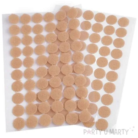 rzep samoprzylepny koleczka bezowy stoklasa 15 mm 60 szt