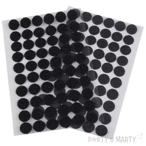 rzep samoprzylepny koleczka czarny stoklasa 15 mm 60 szt