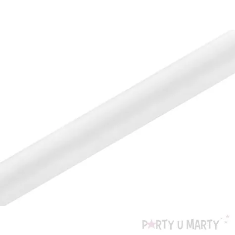 satyna gladka biala partydeco 0 36 x 9 m