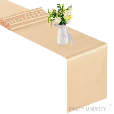 satyna gladka brzoskwiniowa jasna partydeco 0 36 x 9 m