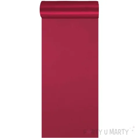 satyna gladka burgundowy partypal 0 16 x 9 m