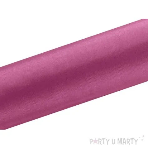 satyna gladka fuksja partydeco 0 16 x 9 m