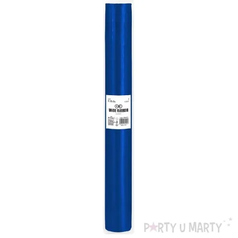 satyna gladka granatowy partypal 0 36 x 9 m