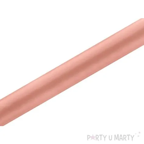 satyna gladka koralowa partydeco 0 36 x 9 m