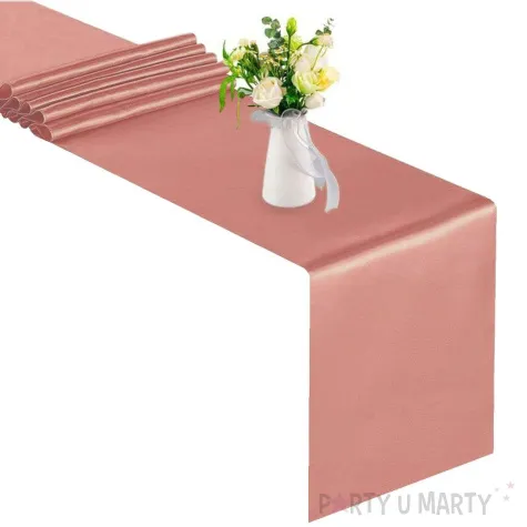 satyna gladka koralowa partydeco 0 36 x 9 m