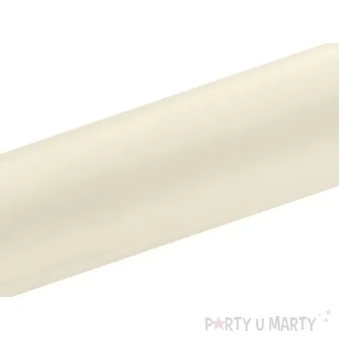 satyna gladka kremowa partydeco 0 16 x 9 m