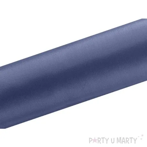 satyna gladka niebieska ciemna 0 16 x 9 m