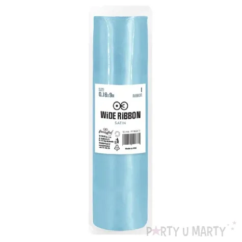 satyna gladka niebieski jasny partypal 0 16 x 9 m