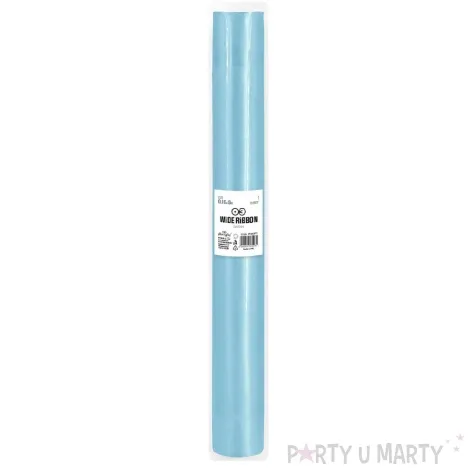 satyna gladka niebieski jasny partypal 0 36 x 9 m