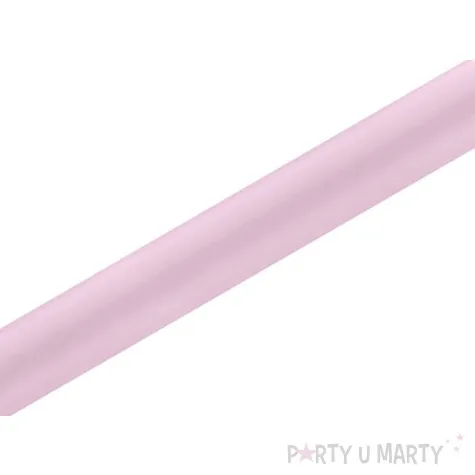 satyna gladka rozowa jasna partydeco 0 36 x 9 m