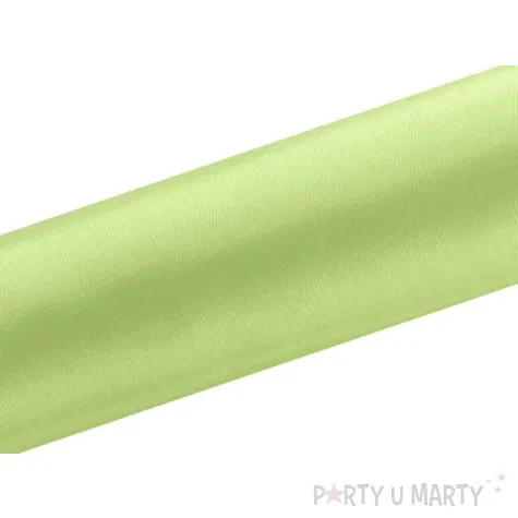 satyna gladka zielone jabluszko partydeco 0 16 x 9 m