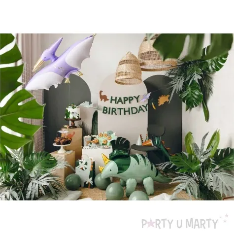sciana na donuty dino fun triceratops partydeco 23x38cm