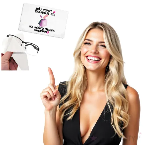 sciereczka do okularow moj punkt g shopping bialy 15 x 10 cm