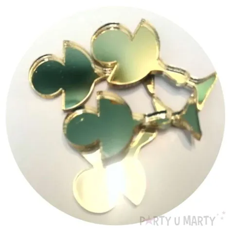 scrapki akrylowe kielich hostia zlote lustrzane 30 mm 5 szt