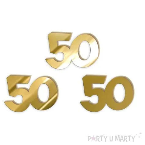 scrapki akrylowe liczba 50 mini zlote lustrzane 35x25 mm 3 szt
